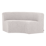 Woood Mojo Base Eetbank Halfronde Hoek Rug Boucle Ecru [FSC]