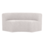 Woood Mojo Base Eetbank Halfronde Hoek Rug Boucle Ecru [FSC]