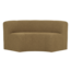 Woood Mojo Base Eetbank Halfronde Hoek Rug Boucle Geel/Bruin [FSC]