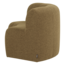 Woood Mojo Base Eetbank Halfronde Hoek Rug Boucle Geel/Bruin [FSC]