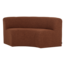 Woood Mojo Base Eetbank Halfronde Hoek Rug Boucle Roestbruin [FSC]