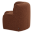 Woood Mojo Base Eetbank Halfronde Hoek Rug Boucle Roestbruin [FSC]