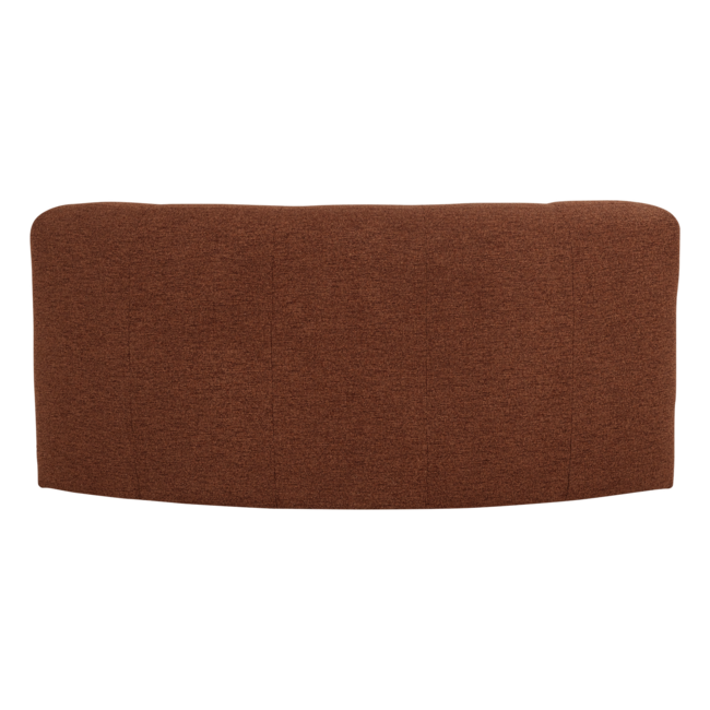 Woood Mojo Base Eetbank Halfronde Hoek Rug Boucle Roestbruin [FSC]