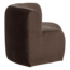 Woood Mojo Base Eetbank Halfronde Hoek Rug Velvet Bruin [FSC]