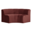 Woood Mojo Base Eetbank Halfronde Hoek Rug Velvet K.Bruin [FSC]