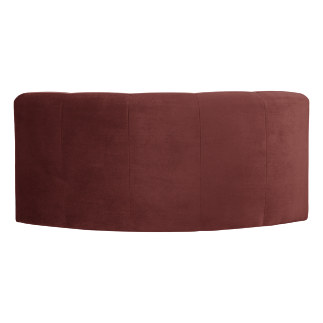 Woood Mojo Base Eetbank Halfronde Hoek Rug Velvet K.Bruin [FSC]