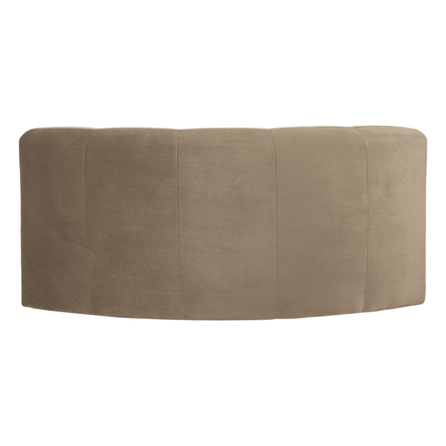 Woood Mojo Base Eetbank Halfronde Hoek Rug Velvet Khaki [FSC]