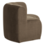 Woood Mojo Base Eetbank Halfronde Hoek Rug Velvet Taupe [FSC]