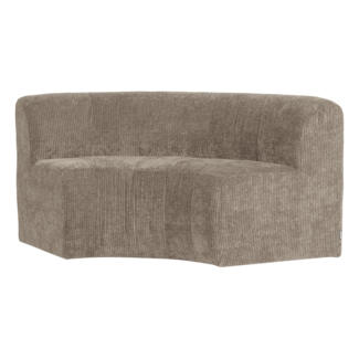 Woood Mojo Base Eetbank Halfronde Hoek Rugleuning Rib D.Zand [FSC]