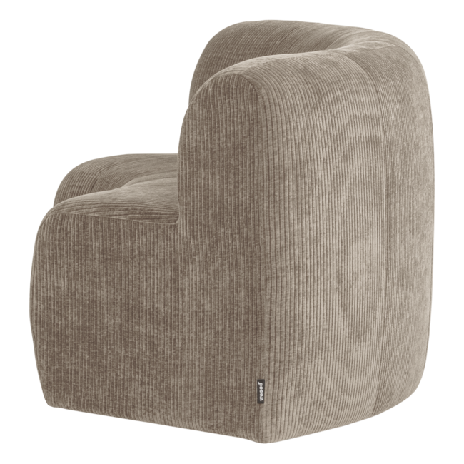 Woood Mojo Base Eetbank Halfronde Hoek Rugleuning Rib D.Zand [FSC]