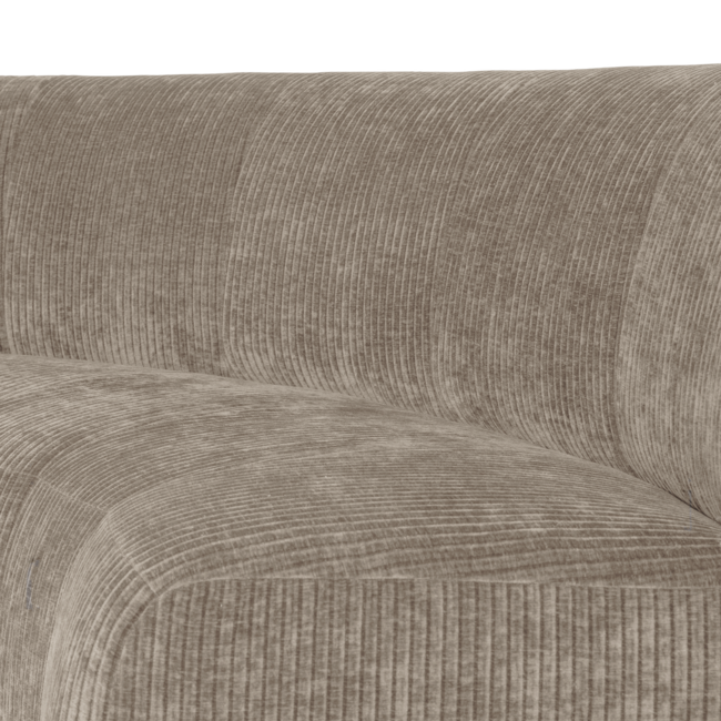 Woood Mojo Base Eetbank Halfronde Hoek Rugleuning Rib D.Zand [FSC]