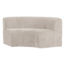 Woood Mojo Base Eetbank Halfronde Hoek Rugleuning Rib Ecru [FSC]