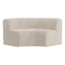 Woood Mojo Base Eetbank Halfronde Hoek Rugleuning Rib Ecru [FSC]