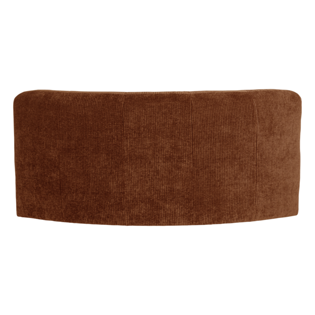 Woood Mojo Base Eetbank Halfronde Hoek Rugleuning Rib R.Bruin[Fsc]