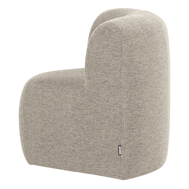 Woood Mojo Base Eetbank Hoek Met Rugleuning Boucle Beige [FSC]