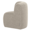 Woood Mojo Base Eetbank Hoek Met Rugleuning Boucle Beige [FSC]