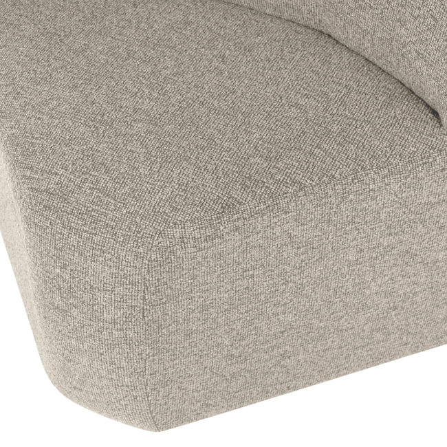 Woood Mojo Base Eetbank Hoek Met Rugleuning Boucle Beige [FSC]
