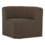 Woood Mojo Base Eetbank Hoek Met Rugleuning Boucle Bruin [FSC]