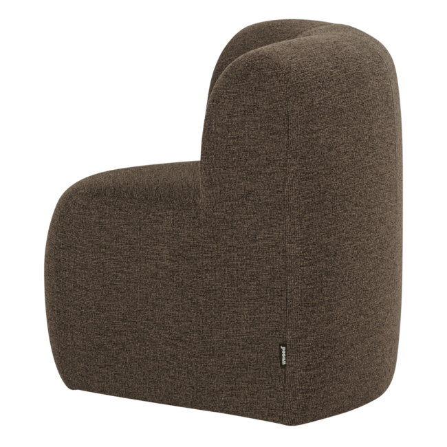 Woood Mojo Base Eetbank Hoek Met Rugleuning Boucle Bruin [FSC]