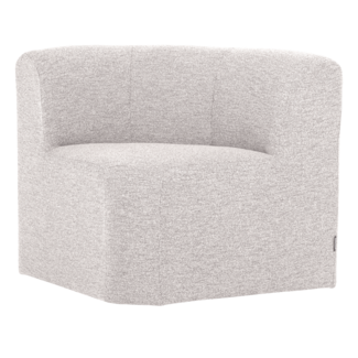 Woood Mojo Base Eetbank Hoek Met Rugleuning Boucle Ecru [FSC]