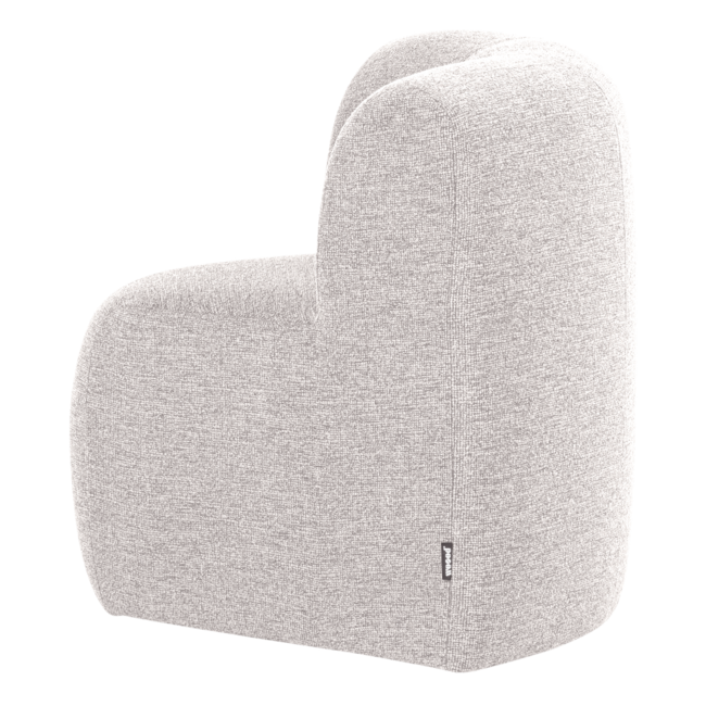Woood Mojo Base Eetbank Hoek Met Rugleuning Boucle Ecru [FSC]