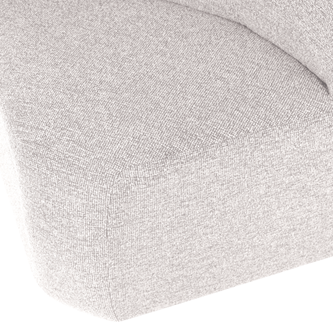Woood Mojo Base Eetbank Hoek Met Rugleuning Boucle Ecru [FSC]