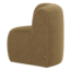 Woood Mojo Base Eetbank Hoek Met Rugleuning Boucle Geel/Bruin[Fsc]