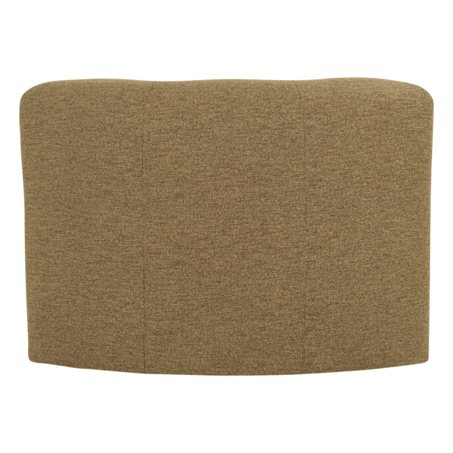 Woood Mojo Base Eetbank Hoek Met Rugleuning Boucle Geel/Bruin[Fsc]