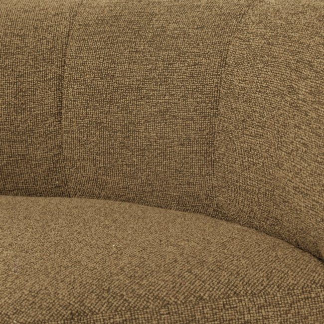 Woood Mojo Base Eetbank Hoek Met Rugleuning Boucle Geel/Bruin[Fsc]