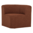 Woood Mojo Base Eetbank Hoek Met Rugleuning Boucle Roestbruin[Fsc]
