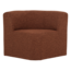 Woood Mojo Base Eetbank Hoek Met Rugleuning Boucle Roestbruin[Fsc]