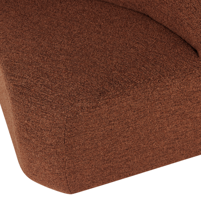 Woood Mojo Base Eetbank Hoek Met Rugleuning Boucle Roestbruin[Fsc]