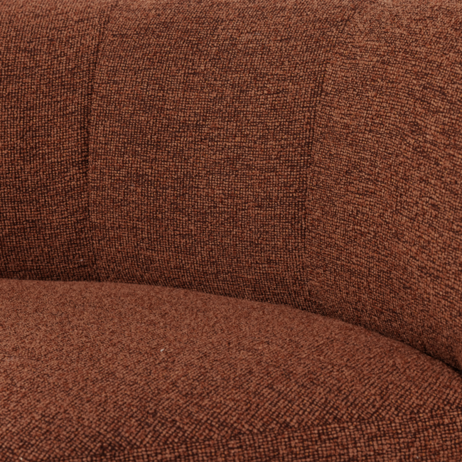 Woood Mojo Base Eetbank Hoek Met Rugleuning Boucle Roestbruin[Fsc]