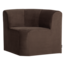 Woood Mojo Base Eetbank Hoek Rugleuning Velvet Bruin [FSC]