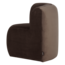 Woood Mojo Base Eetbank Hoek Rugleuning Velvet Bruin [FSC]