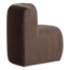 Woood Mojo Base Eetbank Hoek Rugleuning Velvet Bruin [FSC]
