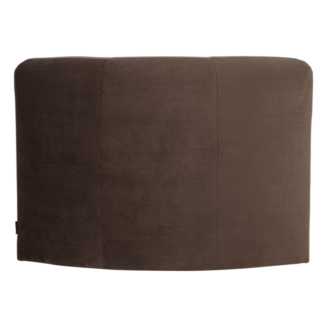 Woood Mojo Base Eetbank Hoek Rugleuning Velvet Bruin [FSC]
