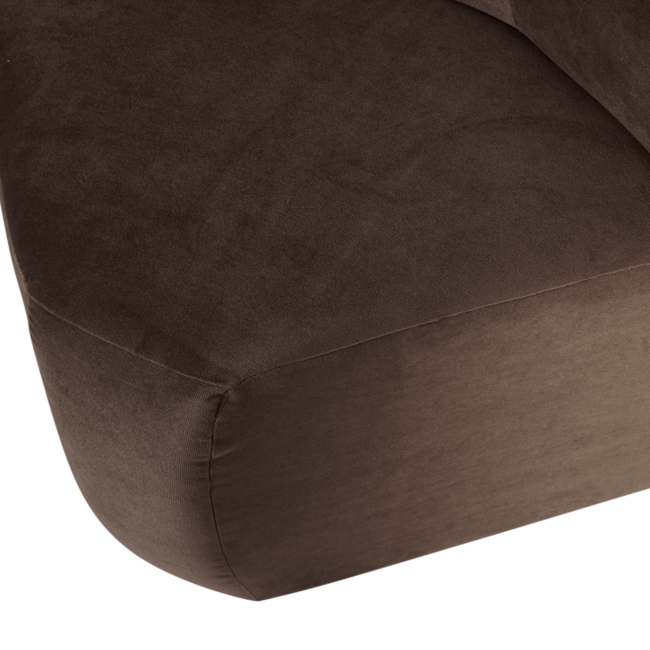 Woood Mojo Base Eetbank Hoek Rugleuning Velvet Bruin [FSC]