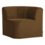 Woood Mojo Base Eetbank Hoek Rugleuning Velvet Honinggeel [FSC]