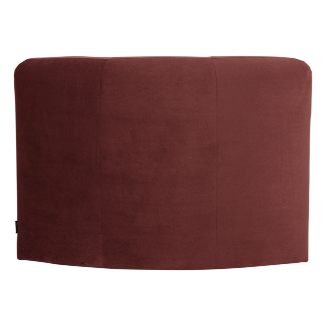 Woood Mojo Base Eetbank Hoek Rugleuning Velvet Kastanjebruin [FSC]