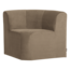 Woood Mojo Base Eetbank Hoek Rugleuning Velvet Khaki [FSC]