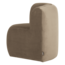 Woood Mojo Base Eetbank Hoek Rugleuning Velvet Khaki [FSC]