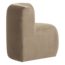 Woood Mojo Base Eetbank Hoek Rugleuning Velvet Khaki [FSC]