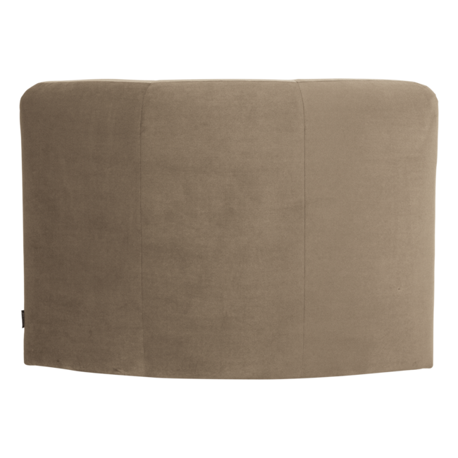 Woood Mojo Base Eetbank Hoek Rugleuning Velvet Khaki [FSC]