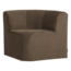 Woood Mojo Base Eetbank Hoek Rugleuning Velvet Taupe [FSC]