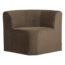 Woood Mojo Base Eetbank Hoek Rugleuning Velvet Taupe [FSC]