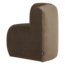 Woood Mojo Base Eetbank Hoek Rugleuning Velvet Taupe [FSC]