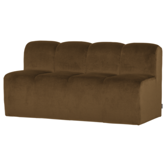 Woood Mojo Eetbank 164 Cm Met Rugleuning Velvet Honinggeel [FSC]