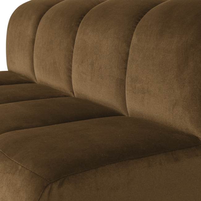 Woood Mojo Eetbank 164 Cm Met Rugleuning Velvet Honinggeel [FSC]