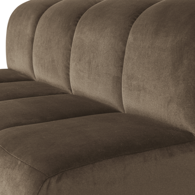 Woood Mojo Eetbank 164 Cm Met Rugleuning Velvet Taupe [FSC]